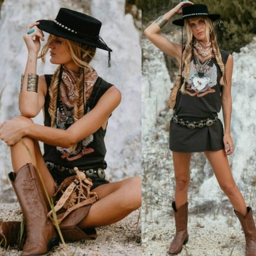 Boho Dancing Outlaw Tunic Dress - Picture 16 of 16